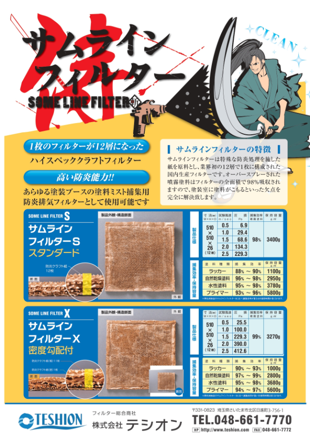 サムラインフィルターS / X 